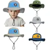 Solid Color Quick Dry Summer Baby Sun Hat Adjustable Nylon Children Fisherman's Hat Kids Outdoor Large Brim Bucket Cap Panama 6
