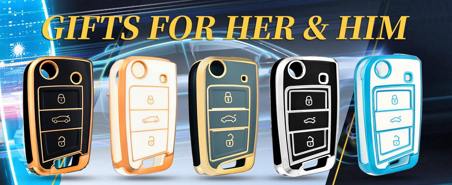 Neue Auto-Fernbedienung Schlüssel Fall Abdeckung Shell für VW Volkswagen Golf 7 MK7 Tiguan MK2 für SEAT Ateca Leon FR2 Ibiza für Skoda Octavia A7 – Detail 5