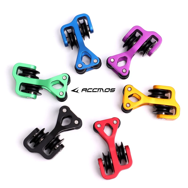 

Aluminum Alloy Roller Cable Slide 10mm 3/8" Bar Bow String Splitter Roller Slide Replacement Composite Bowstring Separator Arrow