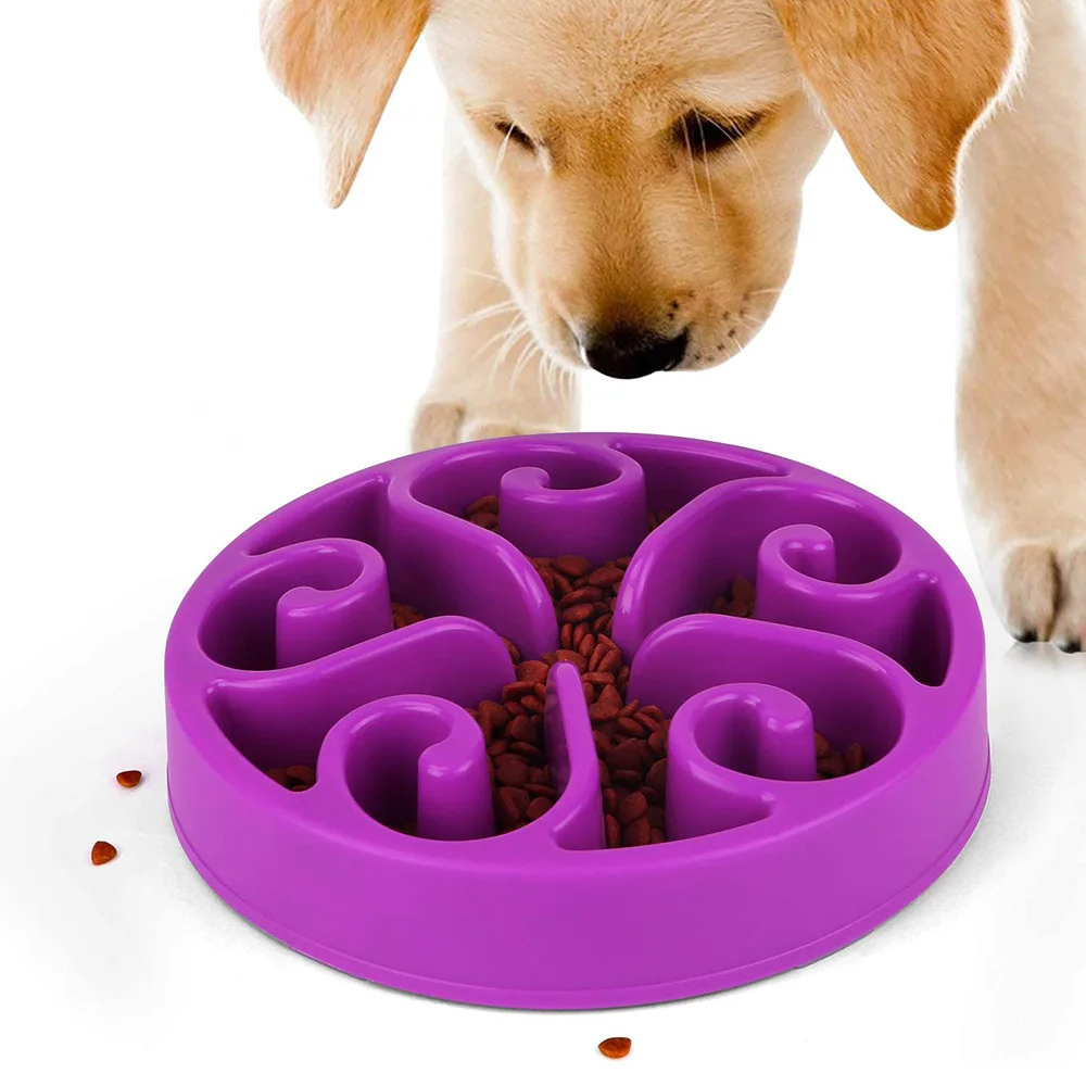 Pet Dog Prevent Obesity Puppy Slow Down Eating Feeder Accessories Cat