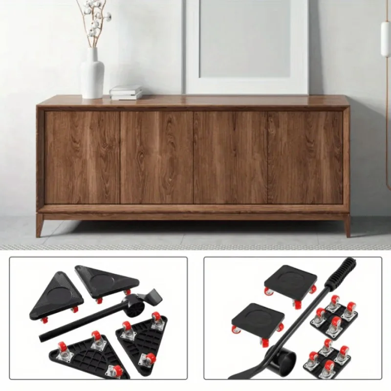 5-Piece Heavy Duty Furniture Lift and Carrier Kit, 440 lb. Load Capacity, Home and Office Moving System with Metal and Plastic 3
