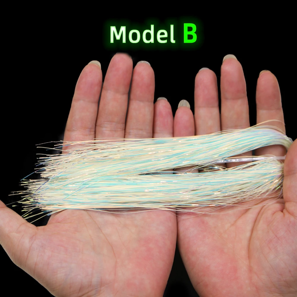 Elllv 2 팩 0.37mm 바닷물 낚시 보조 후크 지그 루어 스 트리머 파리 용 빛나는 Flashabou Tinsel 글로우 바인딩  재료 - AliExpress