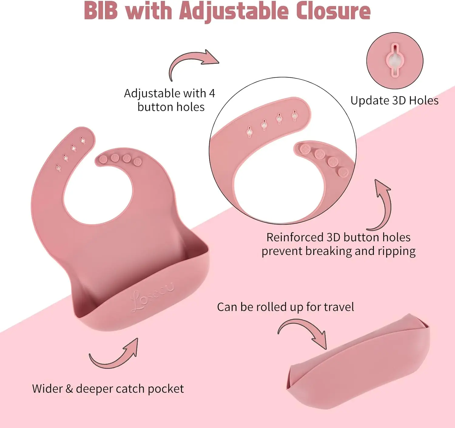 9PCS/Set BPA Free Silicone Baby Feeding Set Sucker Bowl Divided Dinning Plate Straw Cup Spoon Fork Adjustable Bib Children Dishe 3