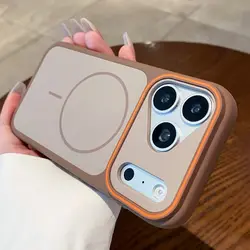 Color Collision Shockproof Silicone Case - Enhanced Protection and Style - iPhone Air (Brown)