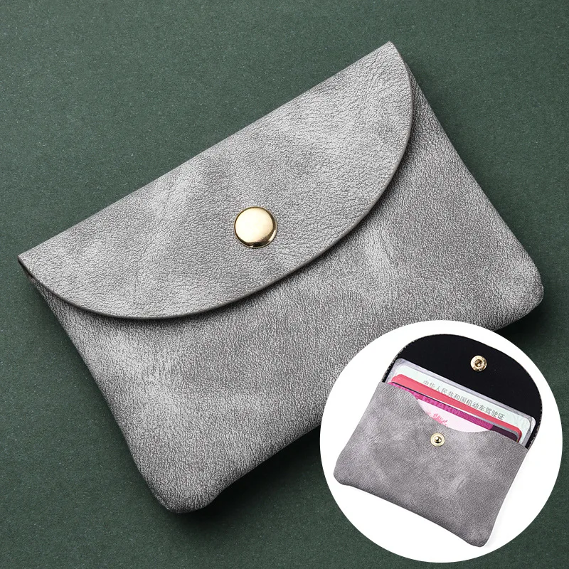 Vintage-Inspired Double Layer Coin Purse - Soft PU Leather Wallet with Multi-Pocket Zipper Bag