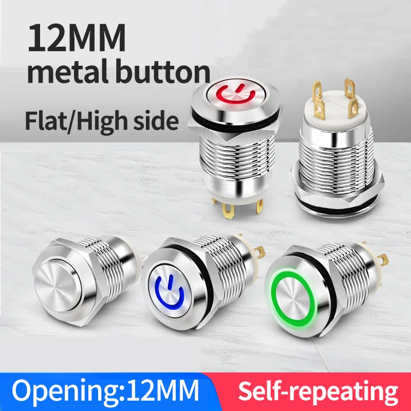Stainless Steel Push Button Switch Stainless Steel Car Start Horn