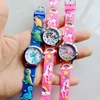 Kids Children's Day Girls Boys Students Butterfly Unicorn Dinosaur 3D Cartoon Silicone Birthday Party Gift Clock Quartz Watches 1
