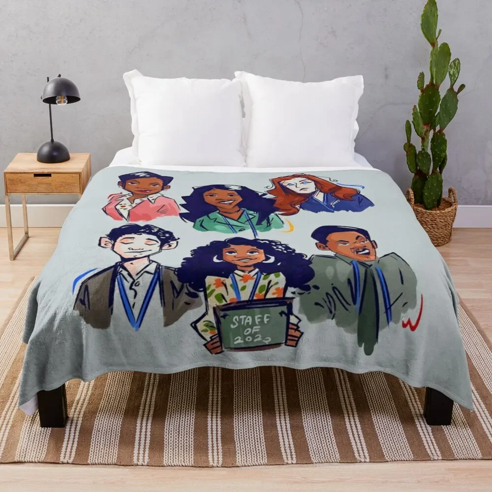 

Elementary School Throw Blanket Decoratives Bed Fashionable bed plaid Thermal Blankets