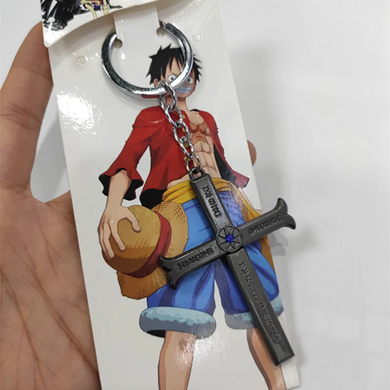 Keychains Anime One Piece Juracule Dracule Mihawk Shichibukai Hawk Eyes  Sword Yoru Keychain Men Key Chain Pendant Gift From Zizuo, $58.06