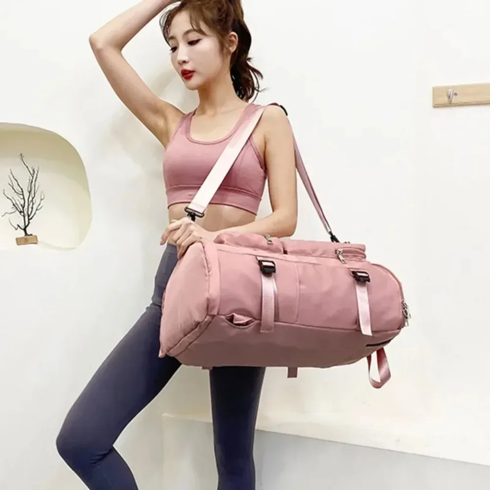 Women Large Travel Backpacks Waterproof Stylish Casual Daypack Bags with Luggage Strap Backpack Ladies Sports Yoga Luggage Bags - 4