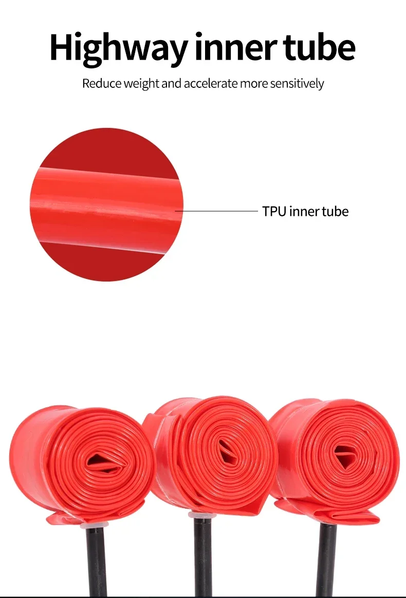 BMX TPU-Innenschlauch, ultraleicht, für Fahrradreifen, 16 Zoll, 18 Zoll, 20 Zoll, 22 Zoll, 24 Zoll, 1,0–2,5, französisches Fahrradventil 45/65 mm – Detail 5