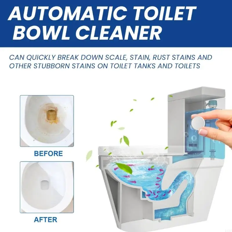 R58C Toilet Tanks Cleaning Compact Pills Gentle Formula Toilet Cleaning Supplies
