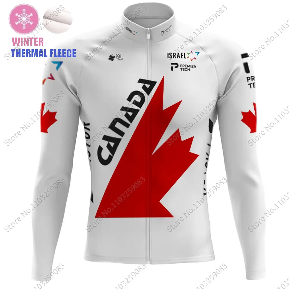 Israel-Team Cycling Jersey IPT Set Canada long Sleeve Clothing Men Road Bike Shirt Suit Bicycle bib Pants MTB Wear
