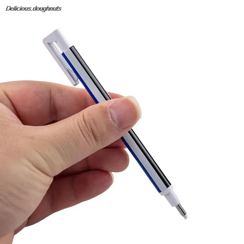 Tombow MONO Zero 기계식 지우개, 리필 가능 펜 모양 스케치 페인팅, 글로스 고무 프레스 타입, 학교 문구