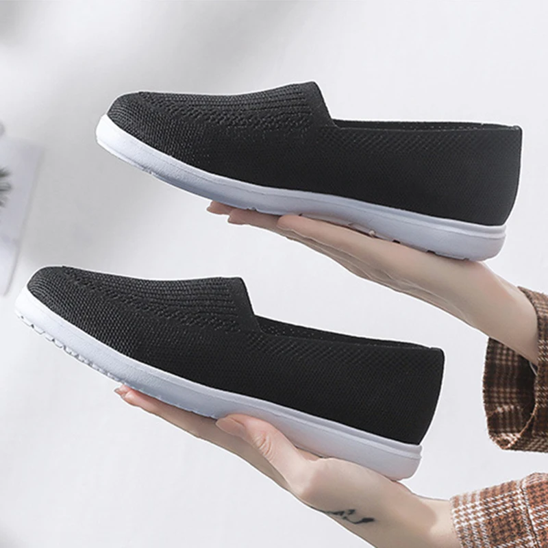 2022 New Spring Flat Shoes for Women Non-slip Soft Bottom Casual Shoes Breathable Summer Walking Sneakers Ladies Loafers