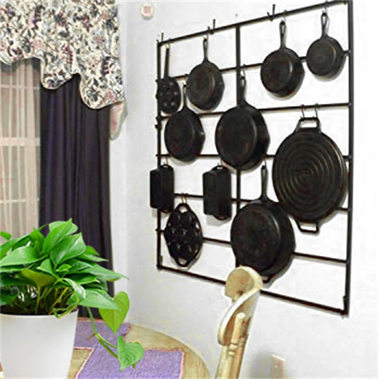 10PCS Black S Shaped Hooks Kitchen Bathroom Stainless steel S Type Hooks  For Hanging Pans Pots Bag Towels Storage Holder - AliExpress