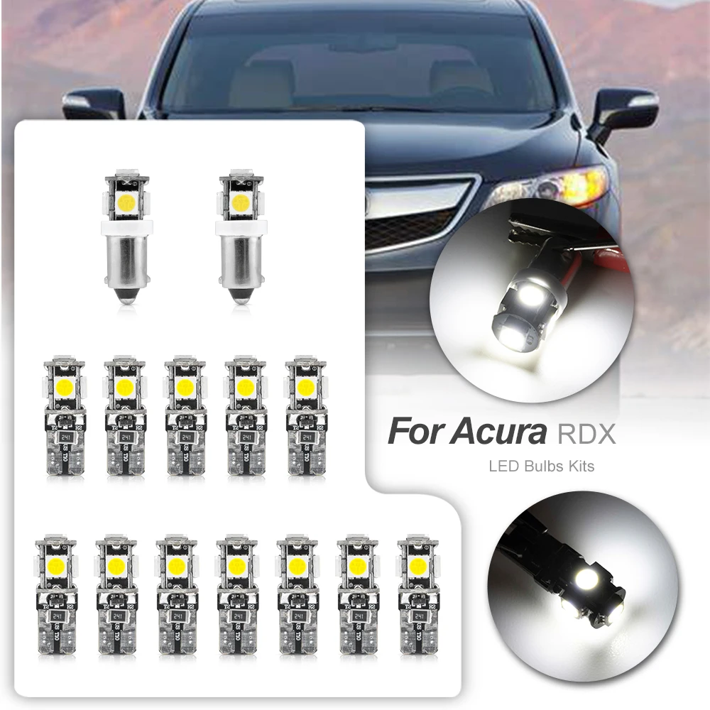 

Фонарики, стартовый набор для Acura RDX 2007-2013-2018, карта, купол, дверь багажника, номерной знак, фонарь