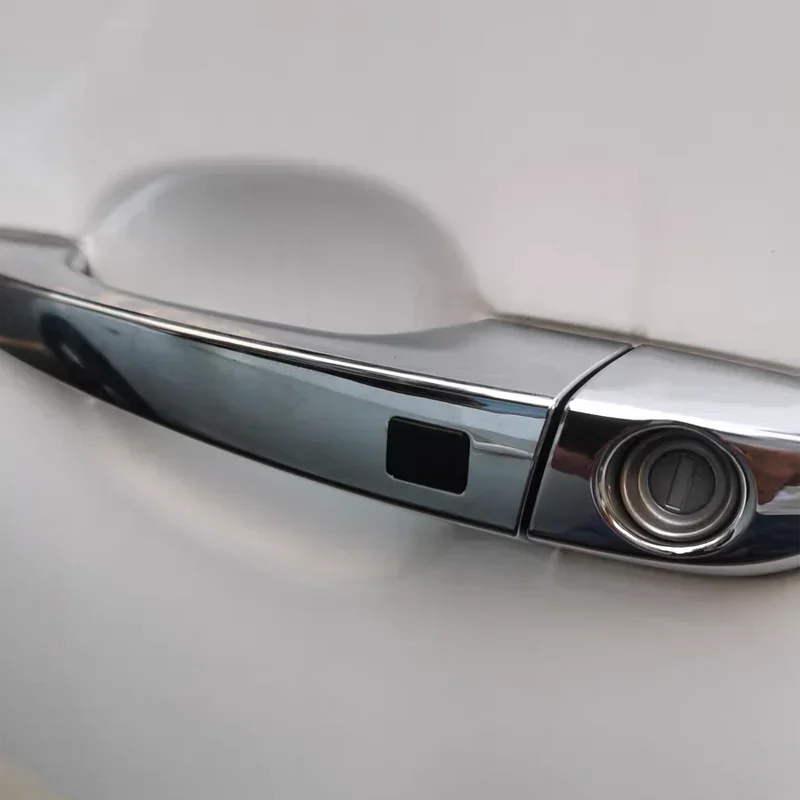 Maniglia Esterna Con Pulsante Induzione Per Hyundai Tucson 2015-2020 - Ricambio In Gomma Nero