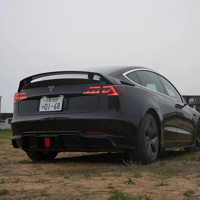 LMTUNING – aileron arrière «Hacker» GT Double Decker pour Tesla Model 3  (fibre de carbone), accessoires de voiture, 2019, 2020, 2021, 2022, 2023 -  AliExpress