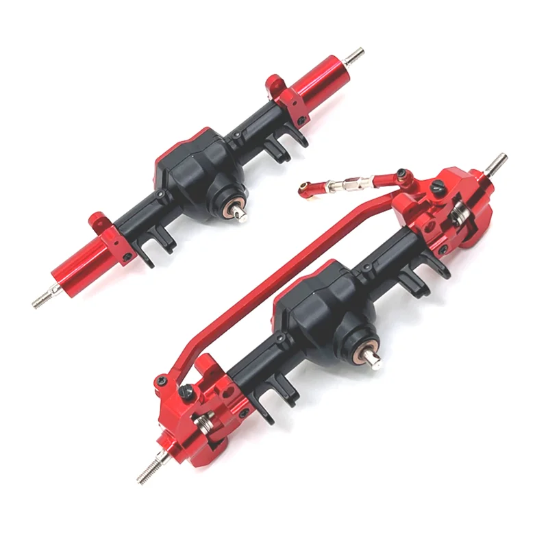 Verbesserte Vorder- und Hinterachsen aus Metall, Differentialbaugruppe für MN MN128 MN86 G500 RC-Autoteile