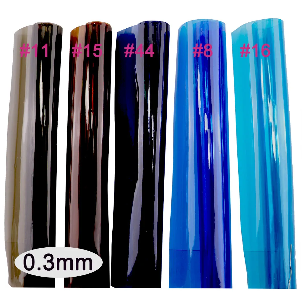 Leather Fabric Vinyl Sewing Fabric Vinyl Fabric 30x120cm Roll Neon Pink Colorful Clear Transparente PVC Film Vinyl Faux Leather Fabric Soft Glass Cloth Waterproof For Bag BH050