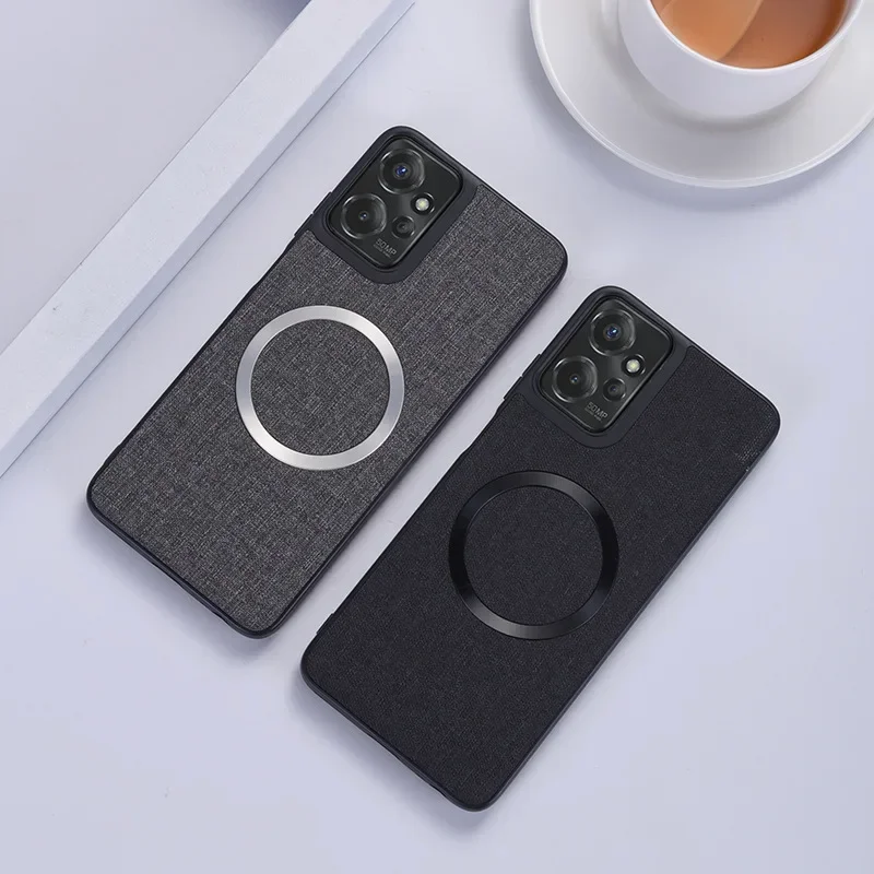 Luxury Fabric Magnetic Phone Case with MagSafe Technology