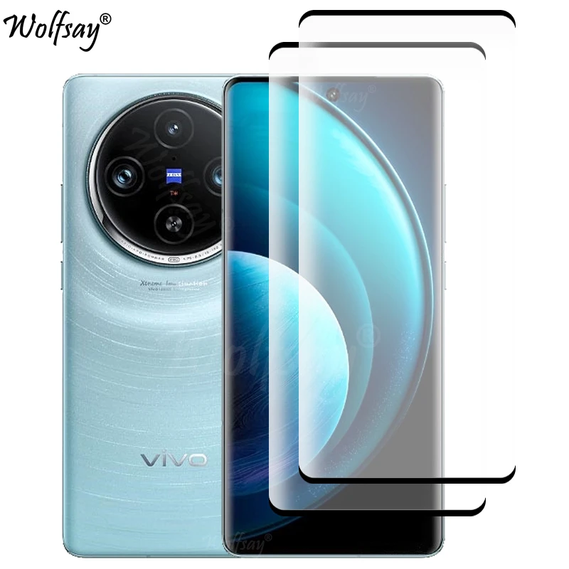 Vetro Temperato Con Bordo Curvo 3D Per Protezione Dello Schermo Vivo X100 Pro Per Vetro Vivo X100 Pro 5G Per Vetro Vivo X100 Pro 6.78 Pollici