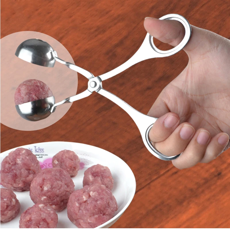 304 Stainless Steel Meatball Gadgets Maker Spoon Press Baller Tools Non