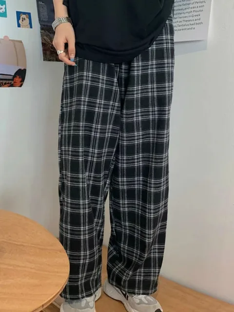 The Alluring JMPRS Black Women Plaid Pants