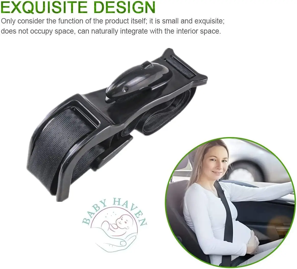 Ceinture de Sécurité de Voiture pour Femme Enceinte, Protecteur de Ventre à  Naître, Kit d'Ajustement et d'Extension pour Grossesse