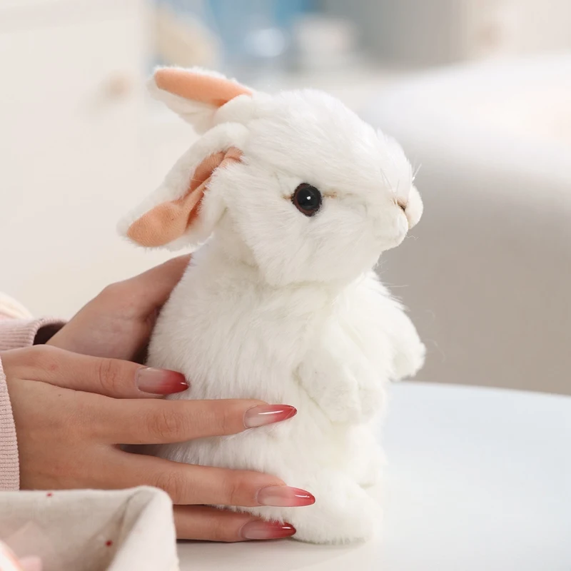 Plushies Simulation Rabbit Plush Toys Easter Bunny Stuffed Dolls Kawaii Room Decor Toy Soft Little White Rabbit Pillow Kids Gift