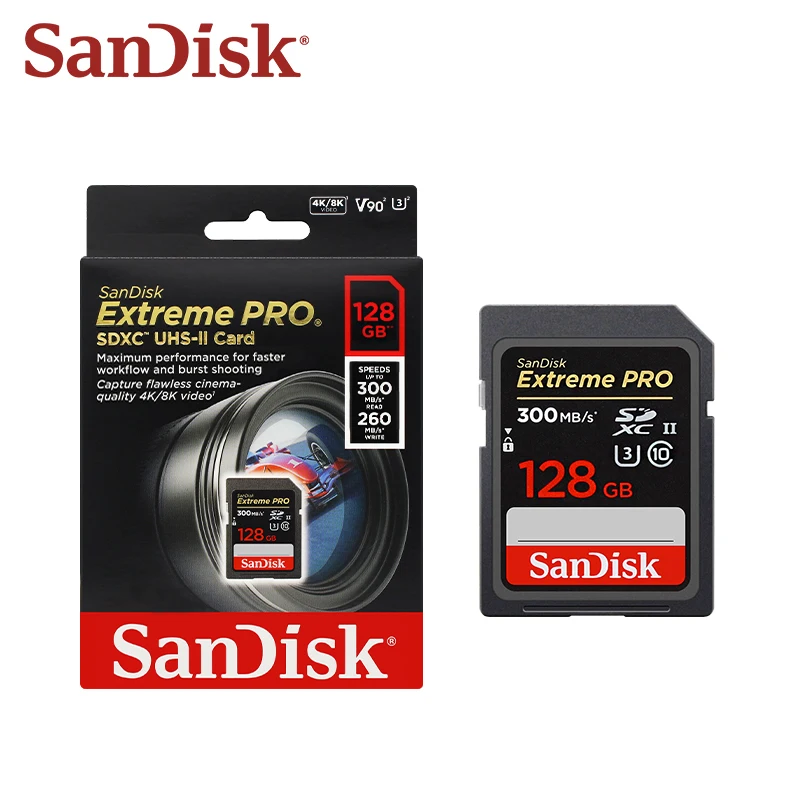 SanDisk Extreme PRO SDHC and SDXC UHS-II Memory cards 32GB