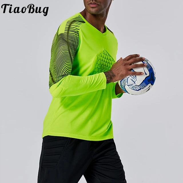 New Arrival Adult Soccer Goalkeeper Shirt Protective Sponge Long Sleeve  Training Goalkeeper Jersey Football Shirt High Quality - Soccer Jerseys -  AliExpress