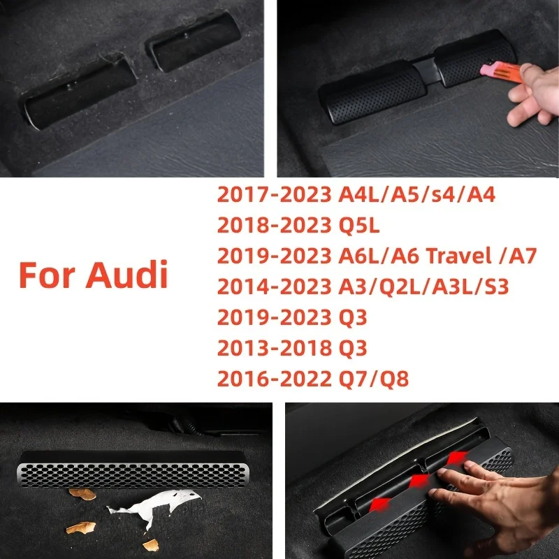 

2Pcs Air Exhaust Cover Car Air Outlet Cover Grille Sticker For Audi A4L/A5/s4/A4/Q5L/A6L/A6 Travel /A7/A3/Q2L/A3L/S3/Q3/Q7/Q8