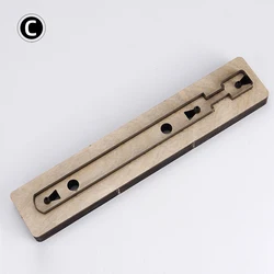 Keychain Handcraft Pendant Template - DIY Leather Cutting and Punching Tool (Type C542)