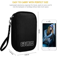 Сумка-органайзер, органайзер для кабеля, дорожный органайзер для шнура, чехол, портативный чехол для переноски зарядного устройства, жесткий диск, наушники, USB-карта — изображение 4