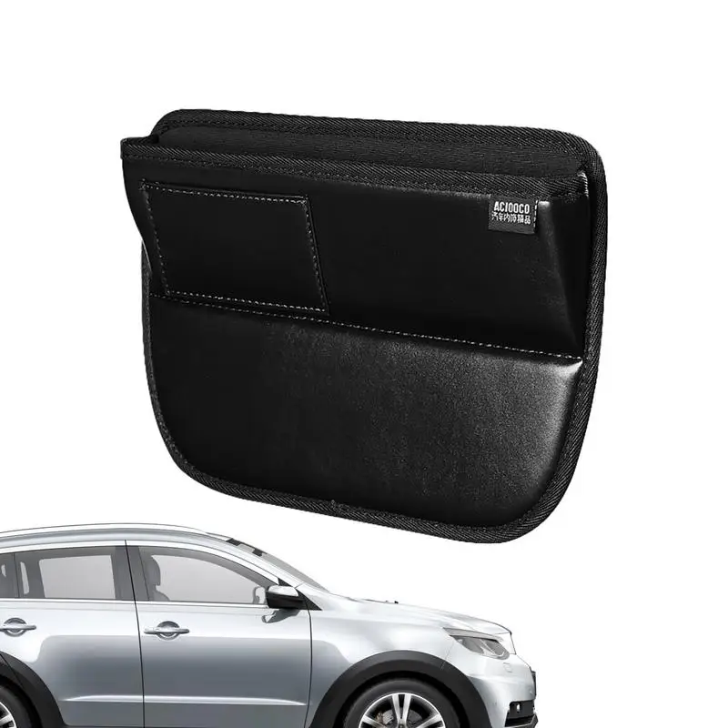 

Автомобильный ящик для хранения на сиденье, многофункциональная автомобильная коробка для хранения, маленький автомобильный органайзер для наполнения сидений для салфеток, мобильных карт