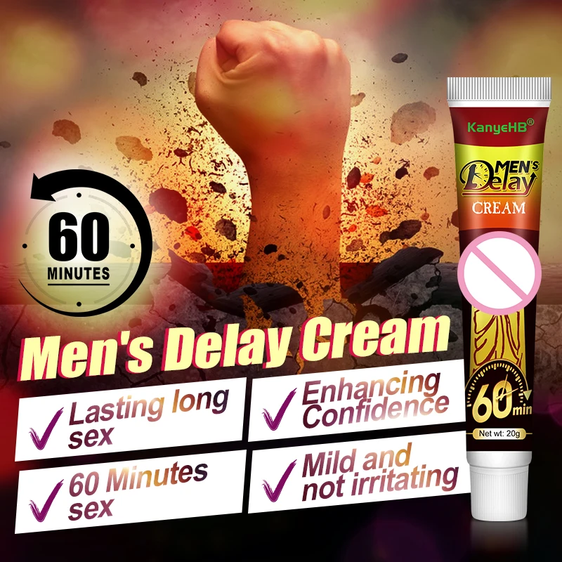 Sex Delay Cream For Man Anti Premature Ejaculation Prolong 60 Minutes Reduce Sensitivity Ointment 1Pcs penis enlargement ointment sex delay cream