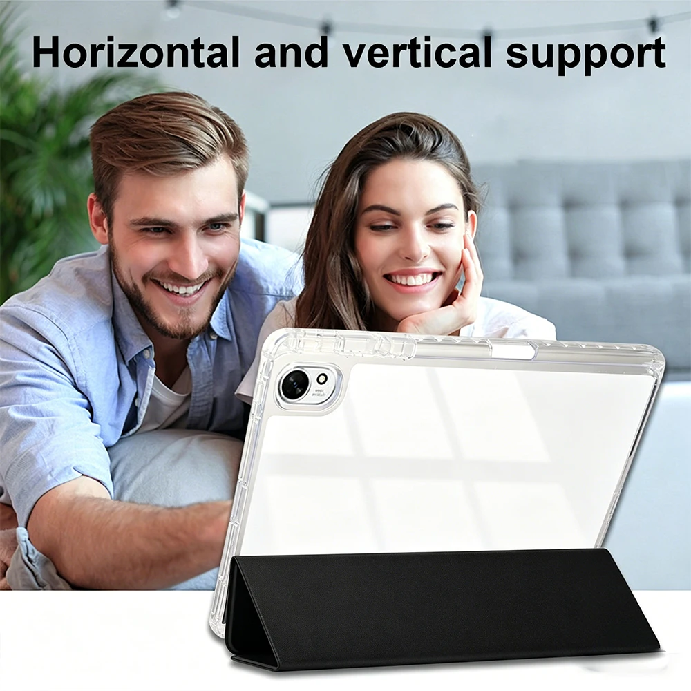 Crystal Clear Acrylic Protective Case with Integrated Pen Slot