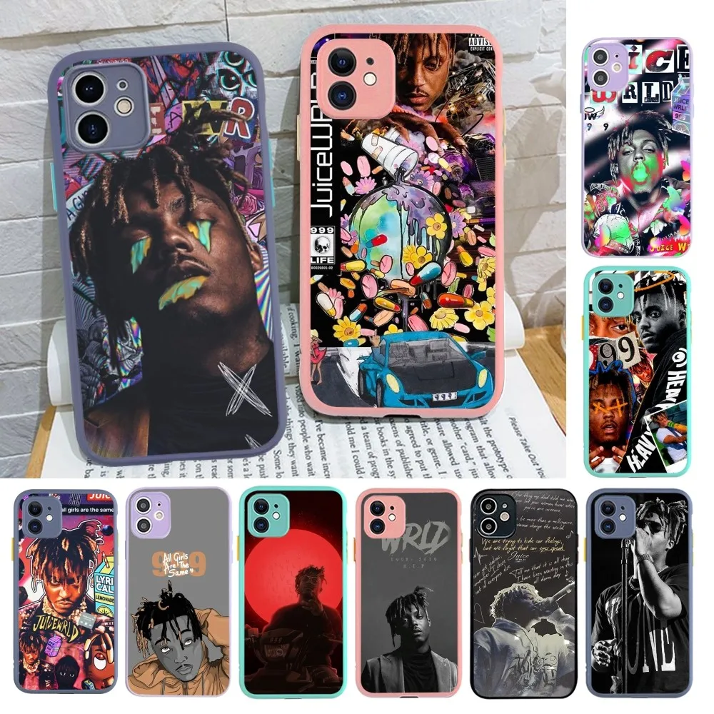 Custodia Per Telefono Juice Wrld Per Iphone 14 X Xr Xs 7 8 Plus 11 12 13 Pro Max 13Mini Custodia Antiurto Opaca