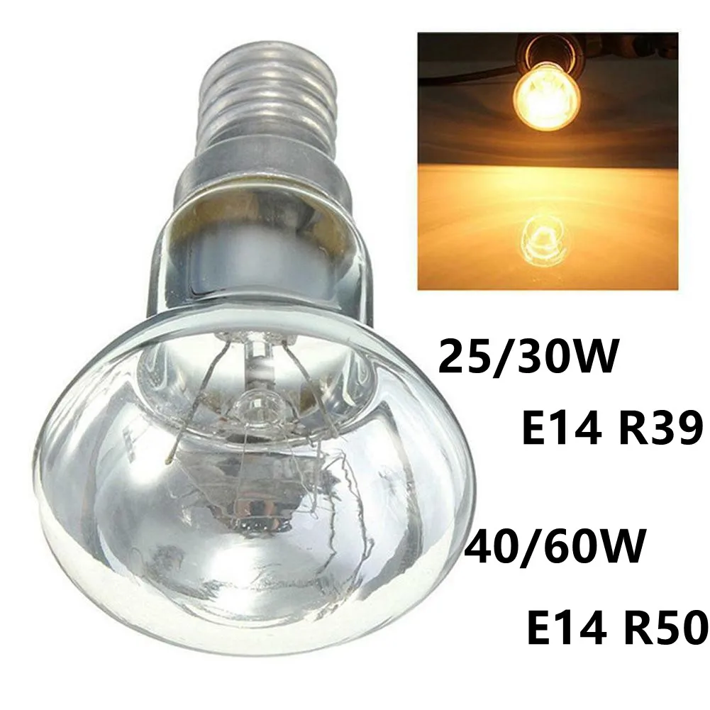SES E14 R39 25W 30W E14 R50 40W 60W Replacement Lava Lamp Spotlight Screw In Reflector Bulbs Spot Light Clear Bulb Incandescent