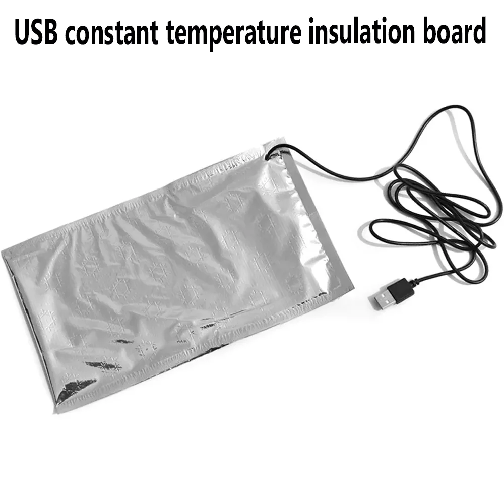 Car refrigerator bag heating plate 5V portable USB heating plate, used for food heater lunch box, used for electrically