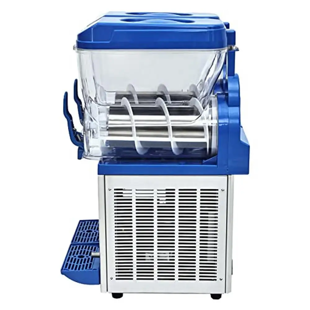 Commercial Slushy Machine 8 Gallons Stainless Steel Margarita Smoothie Maker Cocktail Ice Juice 2 Tanks LED Control Kit 1000W 4