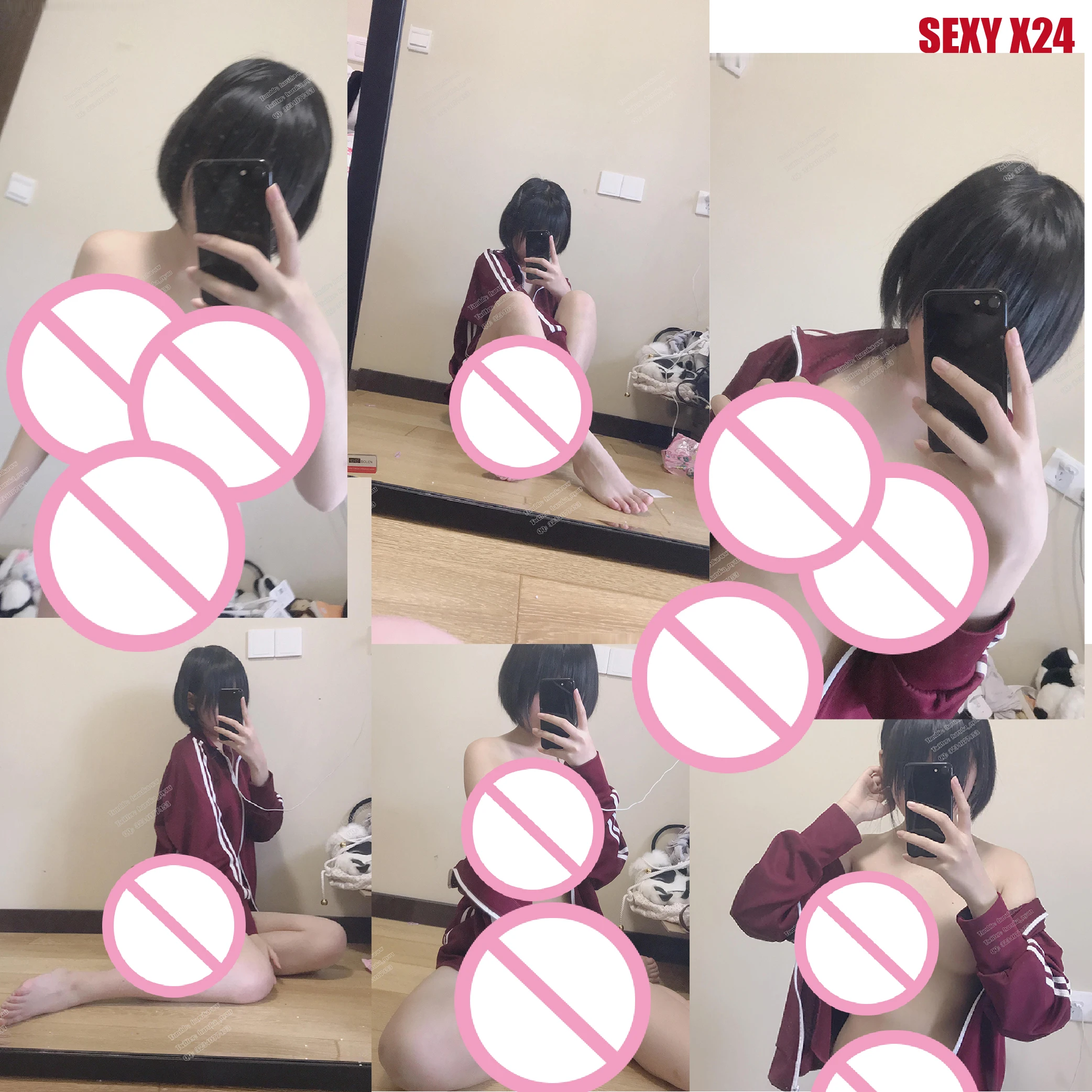 

Sexy X24 Short hair Sexy Nude stickers HD without mosaics