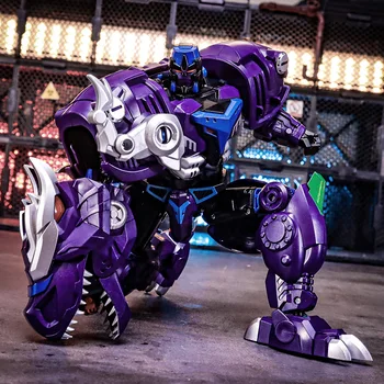 Trasformazione Beast Wars Apelinq Rhinox Rhino Cheetor Galvatron Megotroun Figura