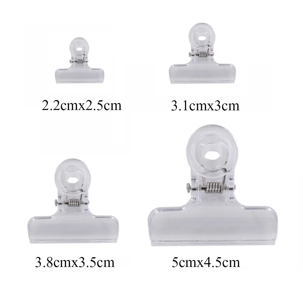 아크릴 투명 사무용품 롱테일 클립 식품 보관 클립 메모 폴더 도브테일 클램프