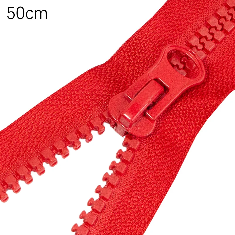 Cerniera In Resina Taglia 5 Aperta, 40 Cm, Nero - Singolo Cursore, Unidirezionale, Ideale Per Riparare Giacche, Pile, Cappotti, Capi Di Abbigliamento