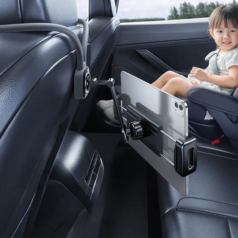Eary Car Headrest Tablet Holder Phone Stand 360° Rotatable Flexible ipad Stand for Sports Seat Universal Vehicle Accessories