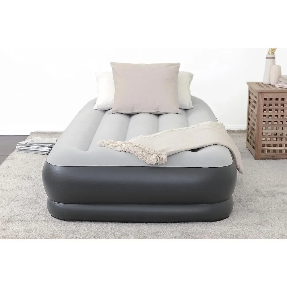 

Twin Air Mattress with Built-in Pump, Pillow and USB Charger, Durable Inflatable Air Mattress