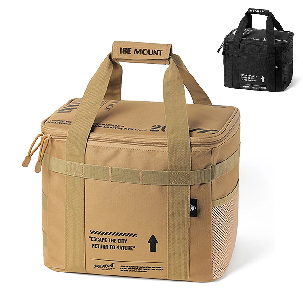 Outdoor Picnic Bag Waterproof Camping Travel Lunch Bag Thermal Cooler Lunch Box Portable Camping Food Container Storage Handbag storage bag lunch bag lunch cooler bag cooler bag camping storage bag electric lunch box